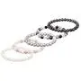 Set Of 5 Genuine Freshwater Cultured 7mm Multicolored Pearl Stretch Bracelets 7.5'' Set Of 5 Genuine Freshwater Cultured 7mm Multicolored Pearl Stretch Bracelets 7.5''