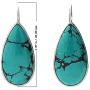 UTOPIA JAIPUR 925 Sterling Silver Turquoise Drop Earrings For Women & Teens