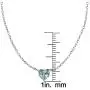 Ice Gems Sterling Silver Small Dainty Heart Genuine, Simulated Gemstone or Cubic Zirconia Choker Necklace Ice Gems Sterling Silver Small Dainty Heart Genuine, Simulated Gemstone or Cubic Zirconia Choker Necklace