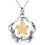 Sterling Silver Sunflower Necklace Gifts for Women You Are My Sunshine Necklace Jewelry for Mom Daughter Girlfriend (youre my sunshine necklace)