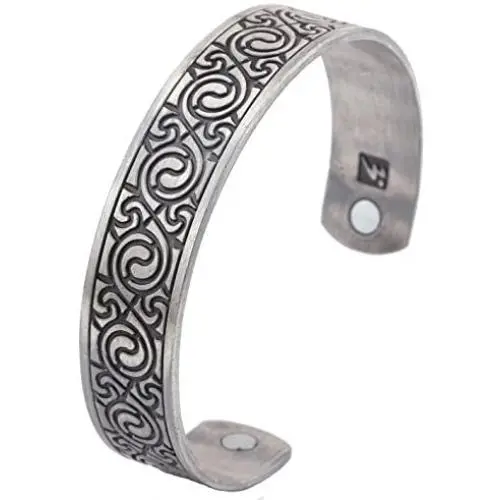 Dawapara Vintage Irish Celtic Knot Spiral Swirl Magnetic Health Cuff Bracelet Men Women Gift Jewelry Dawapara Vintage Irish Celtic Knot Spiral Swirl Magnetic Health Cuff Bracelet Men Women Gift Jewelry