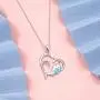 Sterling Silver Rainbow Unicorn Necklace Puppy Cat Paw Horse Narwhal Animal Pendant Necklace for Women Daughter Girls