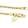 Lifetime Jewelry 2mm Rope Chain Bracelet 24k Real Gold Plated for Women and Men Lifetime Jewelry 2mm Rope Chain Bracelet 24k Real Gold Plated for Women and Men