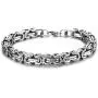 Jstyle Stainless Steel Male Chain Necklace Mens Bracelet Jewelry Set, 8mm Wide, 8.5 Inch Bracelet