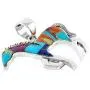 Horse Necklace Sterling Silver Genuine Turquoise & Gemstones with 20'' Chain Horse Necklace Sterling Silver Genuine Turquoise & Gemstones with 20'' Chain