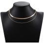Acedre Snake Choker Necklace Gold Layered Necklaces Chain Adjustable Dainty Necklaces Jewelry for Women and Girls