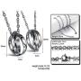 Fate Love His and Her Heart Key Matching Puzzle Stainless Steel Couples Necklace Valentines Day