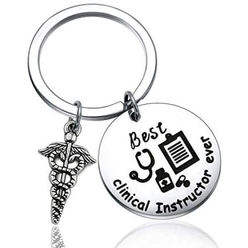 ENSIANTH Clinical Instructor Gift Best Clinical Instructor Ever Keychain Clinical Nursing Instructor Gift Nurse Graduation Gift