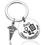 ENSIANTH Clinical Instructor Gift Best Clinical Instructor Ever Keychain Clinical Nursing Instructor Gift Nurse Graduation Gift