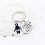 WSNANG Penguin Gifts Keychain Inspirational Penguin Gifts for Penguin Lovers You are Braver Stronger Smarter Than You Think Keychain Penguin Lover Gift Friends Gifts