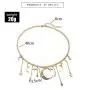 Jovono Gold Moon Star Tassels Necklace Crescent Moon Necklace Jewelry Chain for Women and Girls