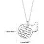 Luvalti “Laughter is Timeless, Imagination has no Age, and Dreams are Forever” Necklace - Round Pendant Necklace - Makes The Perfect