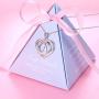 Jewelry Sterling Silver Initial Letter Alphabet A to Z Love Heart Cubic Zirconia Pendant Necklace Gift for Women