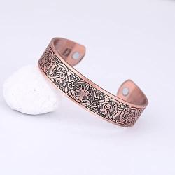 fishhook Viking Tree of Life Raven Talisman Magnetic Bangle Bracelet for Easing Fatigue