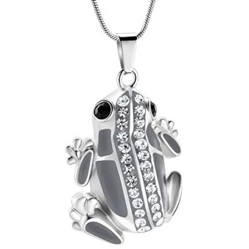mingkejw Cremation Jewelry Frog Urn Necklace for Ashes Stainlee Steel Urn Necklace Keepsake for Human Ashes mingkejw Cremation Jewelry Frog Urn Necklace for Ashes Stainlee Steel Urn Necklace Keepsake for Human Ashes