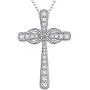 Jude Jewelers Silver Plated Infinity Love Christian Cross Religious Statement Prayer Pendant Necklace Jude Jewelers Silver Plated Infinity Love Christian Cross Religious Statement Prayer Pendant Necklace