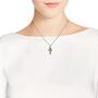 AeraVida Egyptian Eye of Horus Ankh Cross .925 Sterling Silver Pendant Necklace