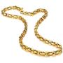 Unique Astro Snake 22 Inches Mens Tungsten Golden Toned Link Necklace Chain (Heavy, Solid)