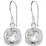 3.40 Ct Cushion White Topaz Dangle 925 Sterling Silver Earrings For Women By Orchid Jewelry : A Perfect Birthstone For November