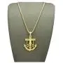 Shiny Jewelers USA Mens Jesus Anchor Cross Hip Hip Jewelry Pendant 24'' Box Rope Cuban Chain Necklace Shiny Jewelers USA Mens Jesus Anchor Cross Hip Hip Jewelry Pendant 24'' Box Rope Cuban Chain Necklace