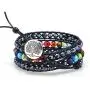 PLTGOOD LuLu 3 Wraps Leather Bead Bracelets for Women Men Girls - Handmade 7 Chakra Adjustable Yoga Healing Bohemian Bracelet PLTGOOD LuLu 3 Wraps Leather Bead Bracelets for Women Men Girls - Handmade 7 Chakra Adjustable Yoga Healing Bohemian Bracelet