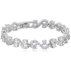 Crystalline Azuria Jewelry Sets for Women - Premium Wedding Jewelry Sets - Bridal Jewelry Set with Necklace and Earring for Bride - Cubic Zirconia Bridesmaid Jewelry - Fashion Prom Costume Jewelry