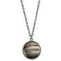 JczR.Y Eight Planets Necklace Pendent Double-Sided Glass Ball Universe Galaxy Solar System Guardian Stars Necklace for Women