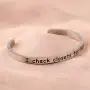 SEIRAA I Check Closets for Narnia Cuff Bangle Literary Gift CS Lewis Quote Bangle Narnia Jewelry Book Nerd Gift for Women
