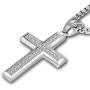 YL Mens Cross Necklace 316L Stainless Steel Jesus Ankh Pendant Rolo Chain Jewelry