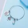 Mother Daughter Bracelets Gifts Mothers and Daughters Never Truly Part Maybe In Distance But Never In Heart Bangle Bracelet Christmas Mothers Day Gift Mom Present