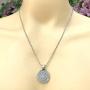 Astrology Jewelry Wheel of Zodiac Talisman Horoscope Gypsy Magic Psychic Fortune Teller Pagan Pewter Womens Mens Pendant Necklace Good luck Charm Protection Amulet for men women Silver Ball Chain