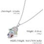 Aniu Evil Eye Hamsa Necklace for Women/Girls, 925 Sterling Silver Hand of Fatima Good Luck Pendant with Zirconia (With Jewelry Gift Box)