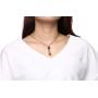VNOX Memorial Jewellery Stainless Steel Glass Hourglass Shapes Urn Cremation Pendant Necklace,Gold Plated
