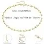 Amvie Choker Necklaces for Women Dainty 14K Gold Plated Layered Choker Necklace Simple Cute Beaded Snake Chain Link Choker Necklaces Jewelry for Teen Girls Amvie Choker Necklaces for Women Dainty 14K Gold Plated Layered Choker Necklace Simple Cute Beaded Snake Chain Link Choker Necklaces Jewelry for Teen Girls