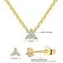 MDFUN Classic Halo Necklace and Stud Earring for Women and Girls, 18K Gold Plated Sparkle Cubic Zirconia Round Cut Clover Earring & Pendant Jewelry Set MDFUN Classic Halo Necklace and Stud Earring for Women and Girls, 18K Gold Plated Sparkle Cubic Zirconia Round Cut Clover Earring & Pendant Jewelry Set