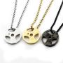 Titanium Stainless Steel Fitness Gym Necklace Weight Plate Barbell Dumbbell Necklaces