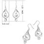 Pearl Dangle Earrings Sterling Silver Infinity Love Celtic Knot Drop Earrings Dangles for Women Teen Girls