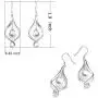 Pearl Dangle Earrings Sterling Silver Infinity Love Celtic Knot Drop Earrings Dangles for Women Teen Girls