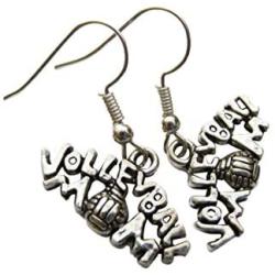 Sportybella Volleyball Mom Earrings -Volleyball Mom Jewelry for Volleyball Player Moms