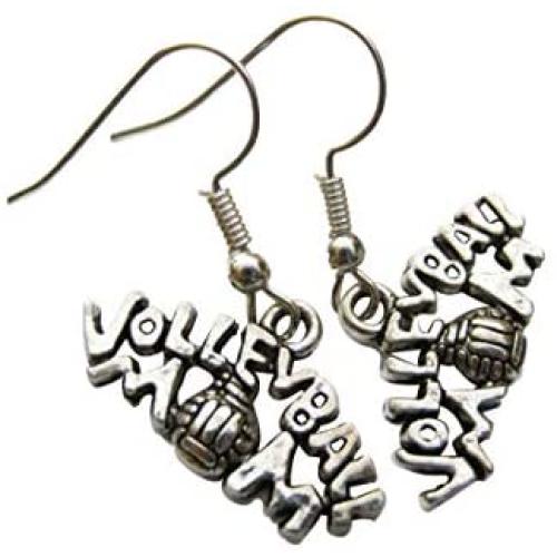 Sportybella Volleyball Mom Earrings -Volleyball Mom Jewelry for Volleyball Player Moms