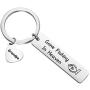 AKTAP Memorial Keychain in Memory of Dad Gone Fishing in Heaven Sympathy Gift for Loss of Loved One