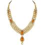 Aheli Wedding Wear Indian Kundan Maang Tikka Earrings Necklace Set Bollywood Ethnic Traditional Jewelry for Women