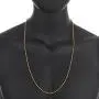 The Bling Factory 3.3mm 14k Yellow Gold Plated Ball Military Bead Chain Necklace The Bling Factory 3.3mm 14k Yellow Gold Plated Ball Military Bead Chain Necklace