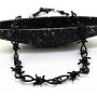 BYONDEVER Barbed Wire Necklace Gothic Thorns Choker Bracelet Punk Hip Hop Rock Alloy Jewelry Set Gift For Women Girls Men