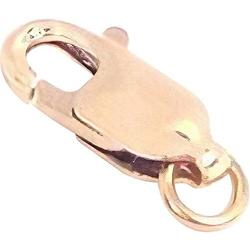 14K Yellow Gold Lobster Claw Clasp Chain Jewelry 10mm