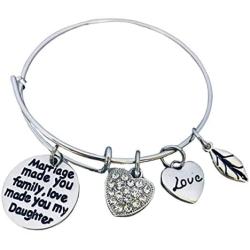 Daughter in Law Bangle Bracelet- Daughter in Law Gifts- Daughter in Law Jewelry- Perfect Gift for Daughter in Laws