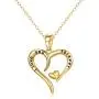 14k Gold''I love You Forever'' Heart Necklace for Women, Real Gold Love Jewelry for Her, 16+1+1 Inch 14k Gold''I love You Forever'' Heart Necklace for Women, Real Gold Love Jewelry for Her, 16+1+1 Inch