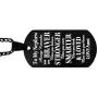 FAINOL Nephew Gifts from Aunt and Uncle - to Our Nephew, Always Remember You’re Braver Than You Believe. Black Dog Tag Necklace