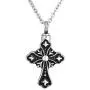 ReisJewelry Religion Cross Jesus Urn Keepsake Necklace for Ashes Memorial Cremation Jewelry