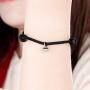 Lansabate Magnet Bracelet for Couples 2 Pieces Relationship Magnetic Bracelet Mutual Attraction Rope Braided Couple Bracelet Pinky Promise Friendship Bracelet for Best Friend Boyfriend Girlfriend
